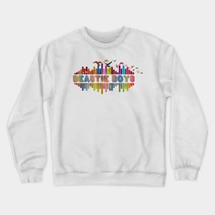 Tone Color Wave With Name-Beastie Boys Crewneck Sweatshirt